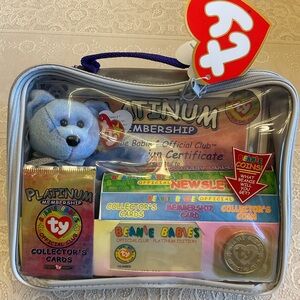Beanie Babies Official Platinum Club Edition Vtg 1999 NWT